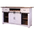 Pemberly Row Contemporary Bar Counter - Distressed White - 76