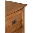 Pemberly Row Mission Solid Oak Wood 2-Drawers Lateral File Cabinet in Walnut
