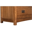 Pemberly Row Mission Solid Oak Wood 2-Drawers Lateral File Cabinet in Walnut