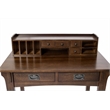 Pemberly Row Mission Style Library Table with Removable Organizer