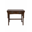 Pemberly Row Mission Quarter Sawn Oak Writing Desk in Walnut