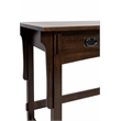 Pemberly Row Mission Quarter Sawn Oak Writing Desk in Walnut
