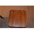 Pemberly Row Contemporary Mission Oak Slat End Table in Walnut