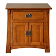 Pemberly Row Mission Solid Oak Nightstand - Michael's Cherry