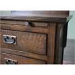 Pemberly Row Contemporary Mission 3 Drawer Nightstand - Walnut