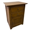 Pemberly Row Contemporary Mission Tapered Leg 2 Drawer Nightstand