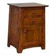 Pemberly Row Contemporary Mission Tapered Leg 2 Drawer Nightstand