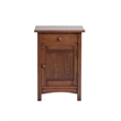 Pemberly Row Mission 1-Door 1-Drawer Nightstand - Walnut Stain