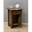 Pemberly Row Mission Solid Quarter Sawn Oak 1 Drawer End Table