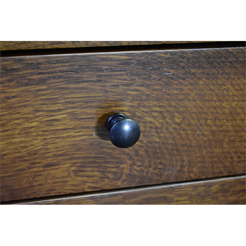 Pemberly Row Mission Solid Quarter Sawn Oak 1 Drawer End Table