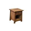 Pemberly Row Mission Solid Quarter Sawn Oak Keyhole End Table