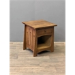 Pemberly Row Mission Solid Quarter Sawn Oak Keyhole End Table