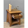 Pemberly Row Mission Solid Quarter Sawn Oak Keyhole End Table