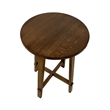 Pemberly Row Arts and Crafts / Mission Oak Round End Table - Walnut