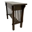 Pemberly Row Contemporary Arts & Crafts Console Table - Walnut