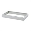 Pemberly Row Medium Facil 5 Drawer Metal Flat Files Cabinet in Light Gray
