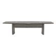 Pemberly Row Contemporary Engineered Wood Conference Table in Steel Gray