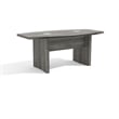 Pemberly Row Contemporary Engineered Wood 6' Conference Table in Gray Steel
