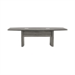Pemberly Row Contemporary Engineered Wood 8' Conference Table in Gray Steel