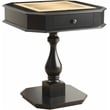 Pemberly Row Modern / Contemporary Wood Game Table in Black Finish