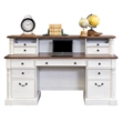 Pemberly Row Rustic Wood Hutch With Drawers Storage Hutch White