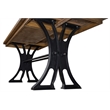 Pemberly Row Contemporary Home Office Writing Desk Wood Brown