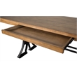 Pemberly Row Contemporary Home Office Writing Desk Wood Brown