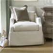 Pemberly Row Transitional Fabric Accent Chair in Paxton Sand