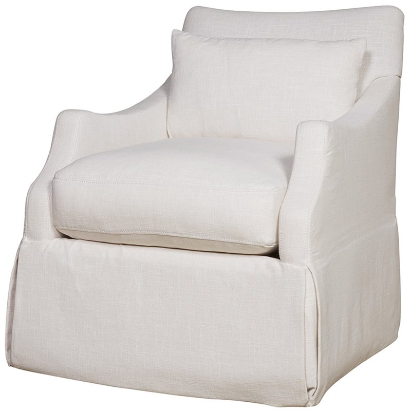 Pemberly Row Transitional Fabric Accent Chair in Paxton Sand