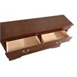 Pemberly Row Traditional Engineered Wood 6 Drawer Dresser in Cappuccino