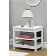 Pemberly Row Modern / Contemporary Wood Nightstand in White Finish
