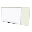 Pemberly Row Vinyl 4' x 8' Bulletin & Magnetic Whiteboard in Ivory