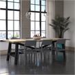 Pemberly Row Chandler Dining Chairs Indoor/Outdoor 4-Pack in Charcoal