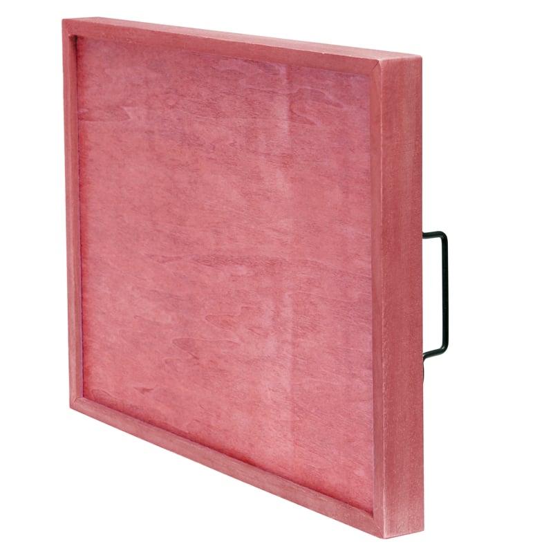 Pemberly Row Wood Serving Tray with Handles 15.50in x 12in-Happy Valentine's Day