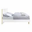 Pemberly Row Contemporary Queen Bed in White High Gloss Finish