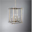 Pemberly Row 8-Light Iron Metal and Acrylic Geometric Chandelier in Gold