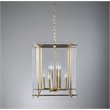 Pemberly Row 8-Light Iron Metal and Acrylic Geometric Chandelier in Gold