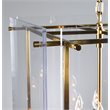 Pemberly Row 8-Light Iron Metal and Acrylic Geometric Chandelier in Gold