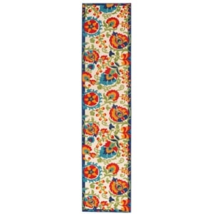 Pemberly Row 2'3&quot x 10' Multicolor Outdoor Indoor/Outdoor Rug
