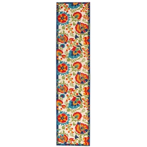Pemberly Row 2'3&quot x 12' Multicolor Outdoor Indoor/Outdoor Rug
