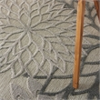 Pemberly Row Contemporary 6' x 9' Silver Grey Outdoor Indoor/Outdoor Rug