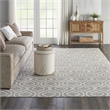 Pemberly Row 7' x 10' Gray Contemporary Indoor Rug Polypropylene