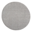 Pemberly Row 4' x Round Silver Gray Fabric Outdoor Area Rug (4' Round)