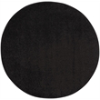 Pemberly Row 4' x Round Black Fabric Outdoor Area Rug (4' Round)