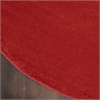 Pemberly Row 4' x Round Brick Red Fabric Outdoor Area Rug (4' Round)