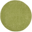 Pemberly Row 4' x Round Green Fabric Outdoor Area Rug (4' Round)