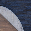 Pemberly Row 4' x Round Midnight Blue Fabric Outdoor Area Rug (4' Round)