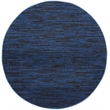 Pemberly Row 4' x Round Midnight Blue Fabric Outdoor Area Rug (4' Round)