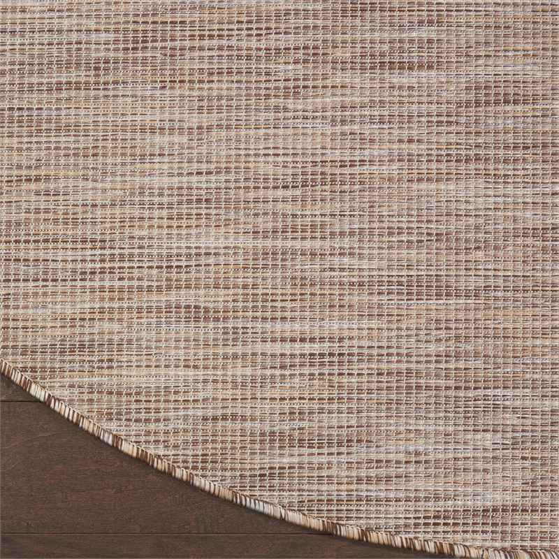 Pemberly Row 6' x Round Beige Fabric Modern Area Rug (6' Round)