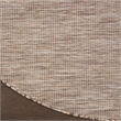 Pemberly Row 6' x Round Beige Fabric Modern Area Rug (6' Round)